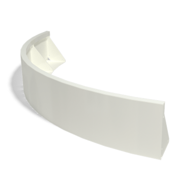 Terasest tugisein - Väline kurv - 150 x 150 x 30 cm - RAL9005 matt (must)