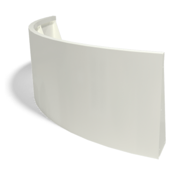 Terasest tugisein - Väline kurv - 150 x 150 x 60 cm - RAL9005 matt (must)