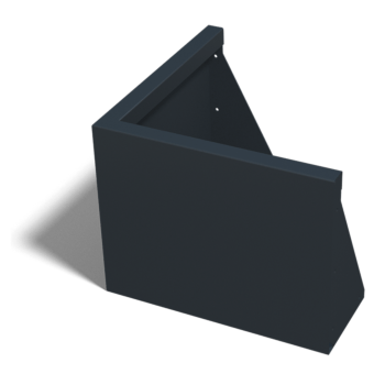 Pulbervärvitud terasest tugisein välisnurk 50 x 50 cm (kõrgus 40 cm)