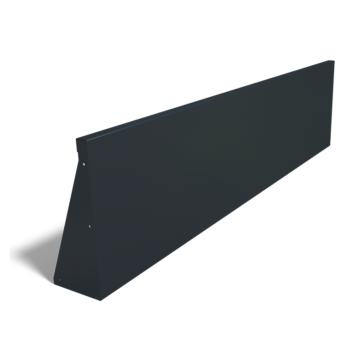 Terasest tugisein - Sirge - 200 x 50 cm - RAL9010 matt (valge)