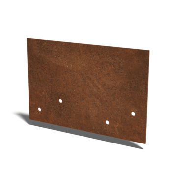 ühendusplaat sirge Corten terasest kiht 12 - 15 cm