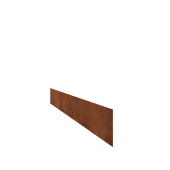 Corten terasest peenraääris - Sirge - Kõrgus 15 cm - 150 cm