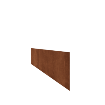 Corten terasest peenraääris - Sirge - Kõrgus 25 cm - 240 cm