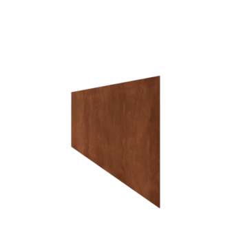 Corten terasest peenraääris - Sirge - Kõrgus 37,5 cm - 150 cm