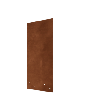 Corten terasest ühendusplaat - Sirge - Kõrgus peenraääris 45 cm