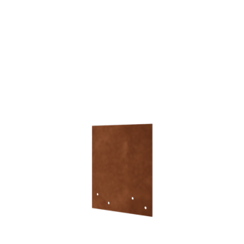 Corten terasest ühendusplaat - Sirge - Kõrgus peenraääris 22 / 25 cm