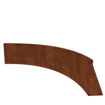 Corten terasest tugisein - Sisemine kurv - 150 x 150 x 50 cm