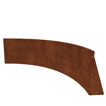 Corten terasest tugisein - Sisemine kurv - 150 x 150 x 60 cm