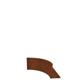 Corten terasest tugisein - Sisemine kurv - 50 x 50 x 30 cm