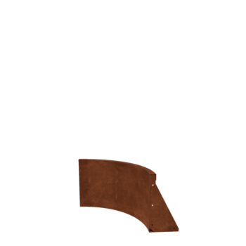 Corten terasest tugisein - Sisemine kurv - 50 x 50 x 40 cm