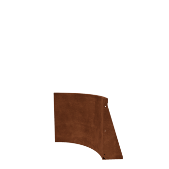 Corten terasest tugisein - Sisemine kurv - 50 x 50 x 60 cm