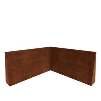 Corten terasest tugisein - Sisenurk - 100 x 100 x 60 cm