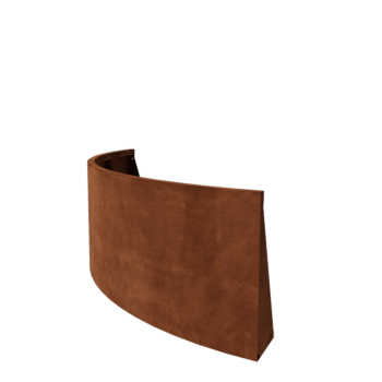 Corten terasest tugisein - Väline kurv - 150 x 150 x 60 cm