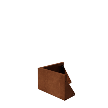 Corten terasest tugisein - Välinurk - 50 x 50 x 30 cm
