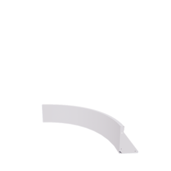 Terasest tugisein - Sisemine kurv - 100 x 100 x 30 cm - RAL9010 matt (valge)