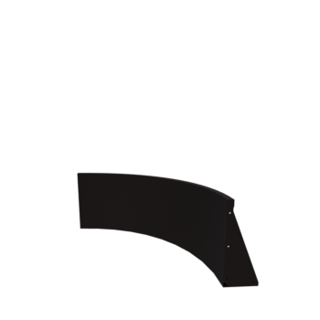 Terasest tugisein - Väline kurv - 100 x 100 x 50 cm - RAL9005 matt (must)