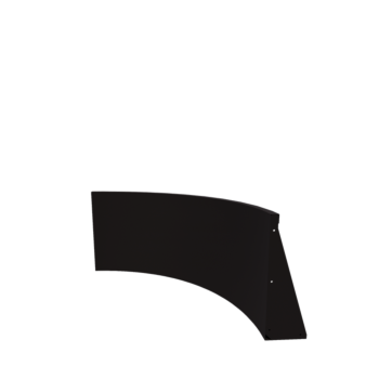 Terasest tugisein - Sisemine kurv - 100 x 100 x 60 cm - RAL9005 matt (must)