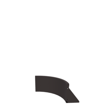 Terasest tugisein - Sisemine kurv - 50 x 50 x 30 cm - RAL7016 matt (antratsiithall)