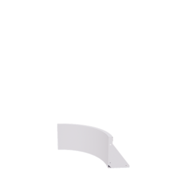 Terasest tugisein - Sisemine kurv - 50 x 50 x 30 cm - RAL9010 matt (valge)