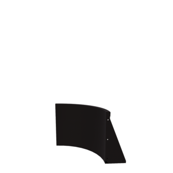 Terasest tugisein - Väline kurv - 50 x 50 x 50 cm - RAL9005 matt (must)