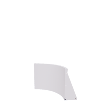 Terasest tugisein - Väline kurv - 50 x 50 x 50 cm - RAL9010 matt (valge)