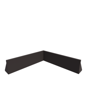 Terasest tugisein - Sisenurk - 100 x 100 x 30 cm - RAL7016 matt (antratsiithall)