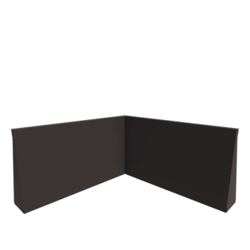 Terasest tugisein - Sisenurk - 100 x 100 x 60 cm - RAL7016 matt (antratsiithall)