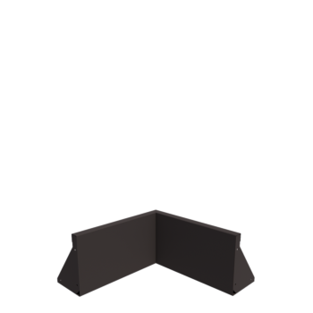 Terasest tugisein - Sisenurk - 50 x 50 x 30 cm - RAL7016 matt (antratsiithall)