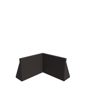 Terasest tugisein - Sisenurk - 50 x 50 x 40 cm - RAL7016 matt (antratsiithall)