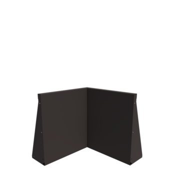 Terasest tugisein - Sisenurk - 50 x 50 x 60 cm - RAL7016 matt (antratsiithall)