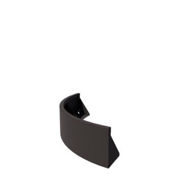 Terasest tugisein - Väline kurv - 100 x 100 x 30 cm - RAL7016 mattt (antratsiithall)