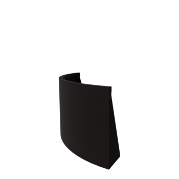 Terasest tugisein - Väline kurv - 100 x 100 x 60 cm - RAL9005 matt (must)