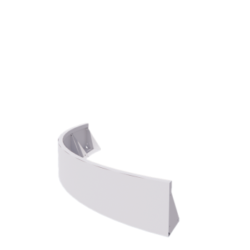 Terasest tugisein - Väline kurv - 150 x 150 x 30 cm - RAL9010 matt (valge)