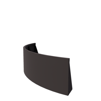 Terasest tugisein - Väline kurv - 150 x 150 x 50 cm - RAL7016 matt (antratsiithall)