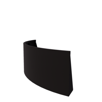 Terasest tugisein - Väline kurv - 150 x 150 x 60 cm - RAL9005 matt (must)