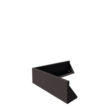 Terasest tugisein - Välinurk - 100 x 100 x 30 cm - RAL7016 matt (antratsiithall)