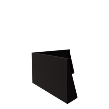 Terasest tugisein - Välinurk - 100 x 100 x 60 cm - RAL9005 matt (must)