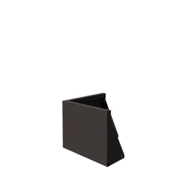 Terasest tugisein - Välinurk - 50 x 50 x 40 cm - RAL7016 matt (antratsiithall)
