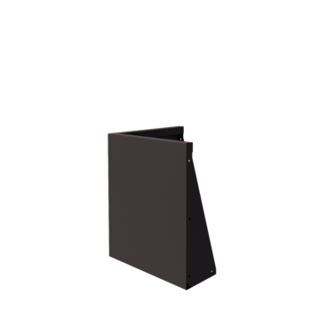 Terasest tugisein - Välinurk - 50 x 50 x 60 cm - RAL7016 matt (antratsiithall)