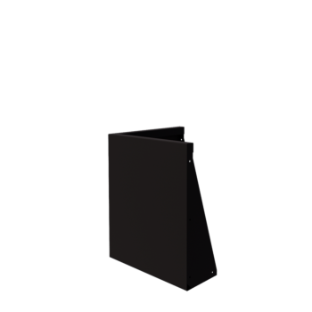 Terasest tugisein - Välinurk - 50 x 50 x 60 cm - RAL9005 matt (must)