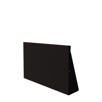 Terasest tugisein - Sirge - 100 x 60 cm - RAL9005 matt (must)