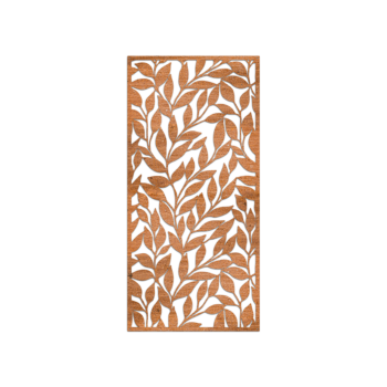 Corten terasest seinakaunistus - Lehed Small - 60 x 28,8 cm