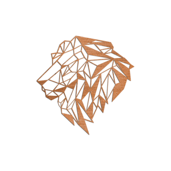 Corten terasest seinakaunistus - Lõvi 2.0 Small - 50,8 x 50 cm