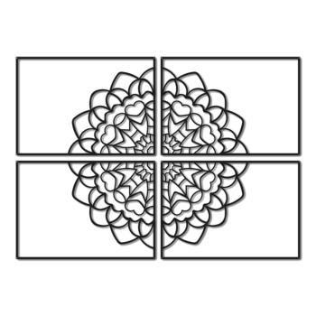 Metallist seinakaunistus Mandala *OP=OP
