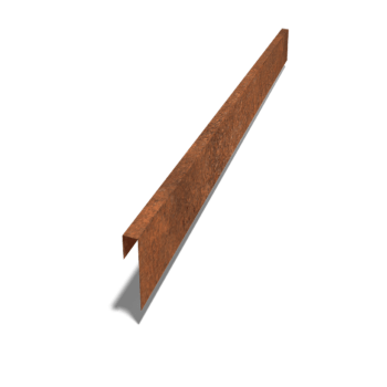 Corten-terasest U-profiil 15 x 5 x 5 cm (pikkus 240 cm)