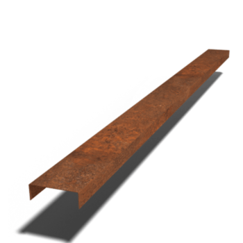 Corten-terasest U-profiil 5 x 15 x 5 cm (pikkus 240 cm)