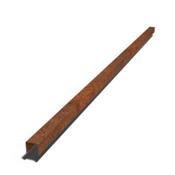 Corten-terasest U-profiil 5 x 6 x 5 cm (pikkus 240 cm)