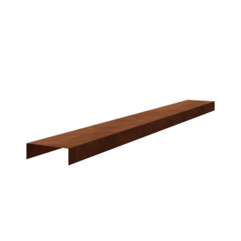 Corten-terasest U-profiil 5 x 15 x 5 cm (pikkus 150 cm)