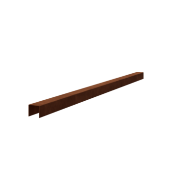 Corten-terasest U-profiil 5 x 5 x 5 cm (pikkus 150 cm)