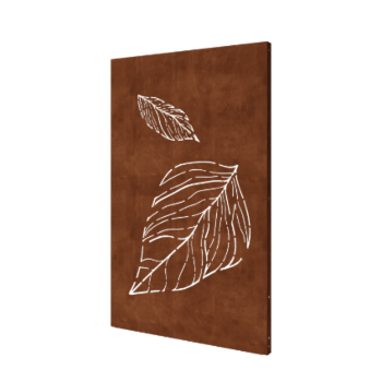 Corten terasest aiapaneel - Lehed 2 - 120 x 6 x 190 cm